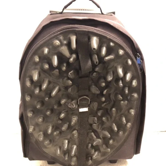 Craig Morrison Bug Vintage Rolling Backpack Suitcase Unisex Black Latex Spikes - Picture 2 of 11